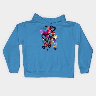 Graffiti Hearts Kids Hoodie